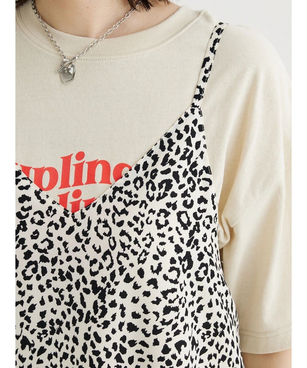 Green Parks ・ＥＬＥＮＣＡＲＥ　ＤＵＥ　レオパードキャミワンピ 