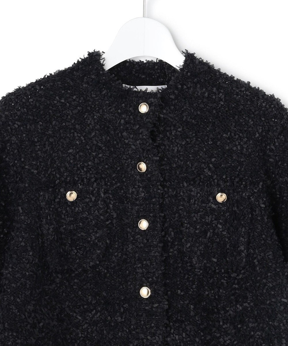 23区 【GOLD LABEL】リボンモールツイード ニットカーディガン 