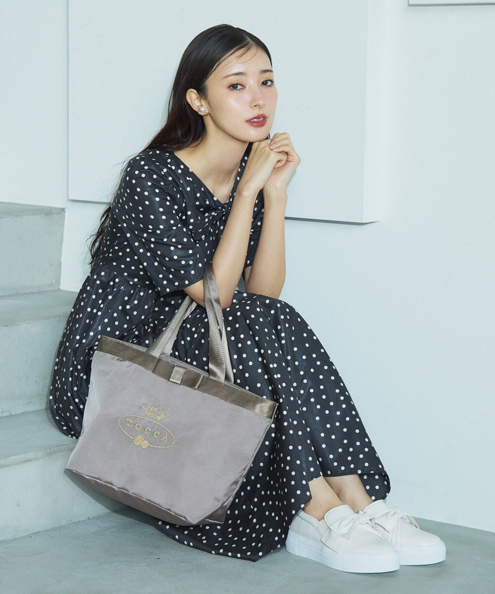 TOCCA 【A4サイズ対応・撥水・サスティナブル素材】LOGO RAIN 2SET BAG バッグ 