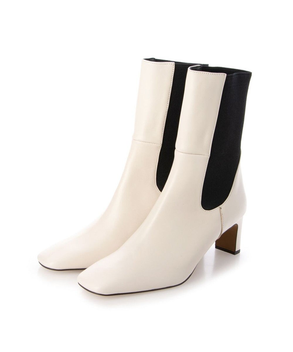 MODE ET JACOMO <MODE ET JACOMO>スクエアトゥサイドゴアブーツ 