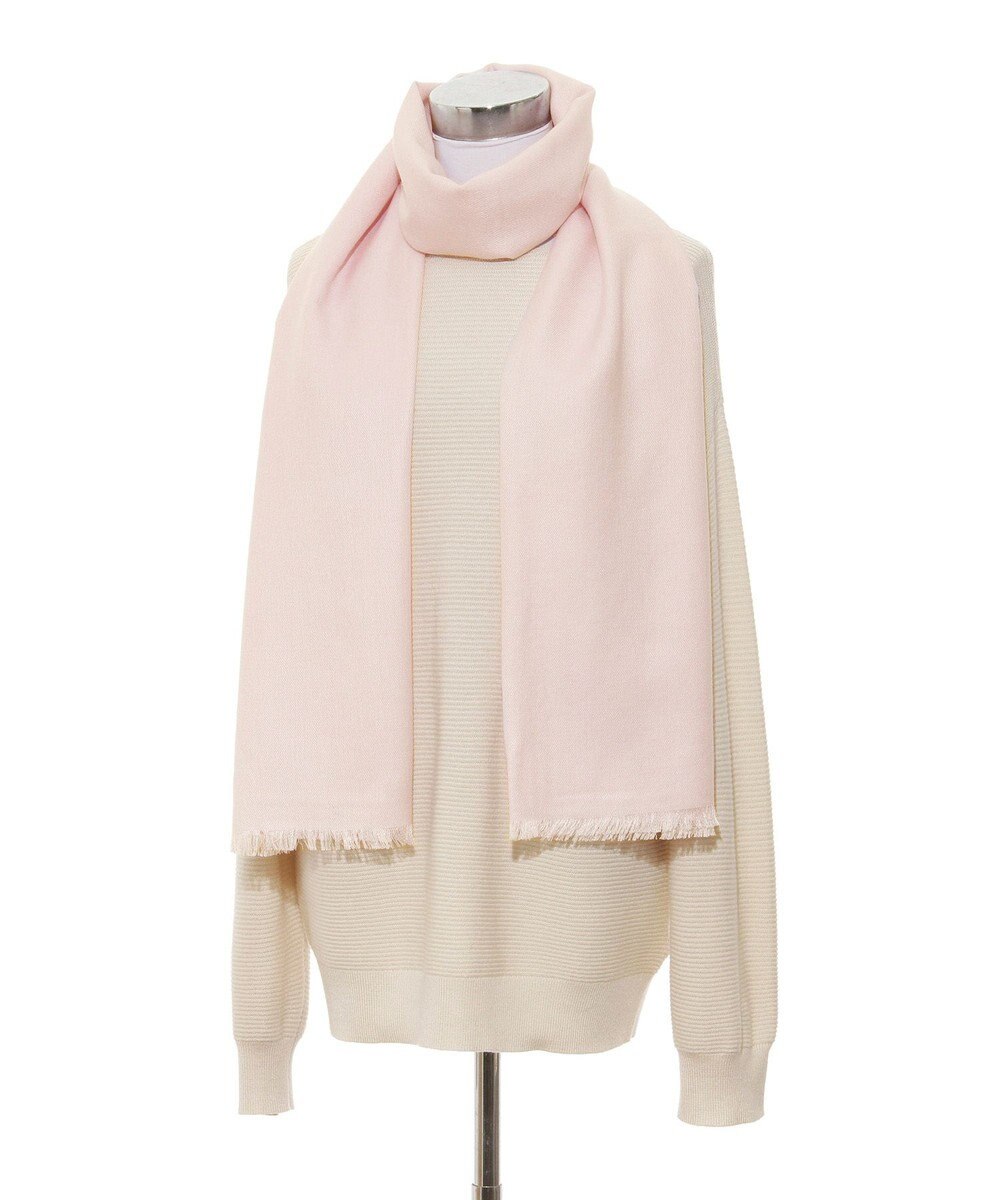 MOONBAT FURLA シルクカシミヤ無地ストール/幅55cm/UV/洗える 