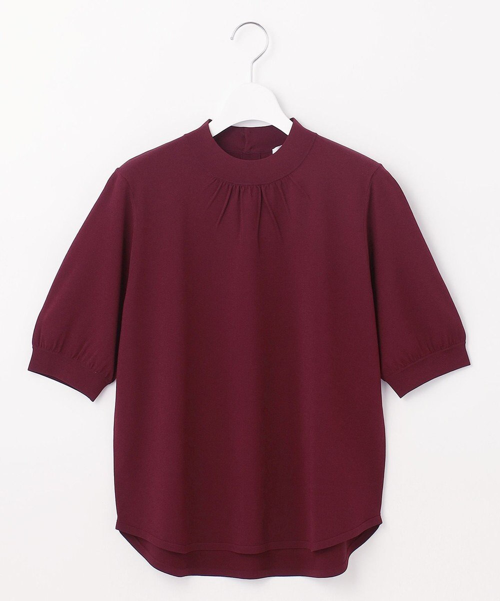 J.PRESS LADIES L 【洗える】レーヨンエリートストレッチ ギャザースリーブ ニット 