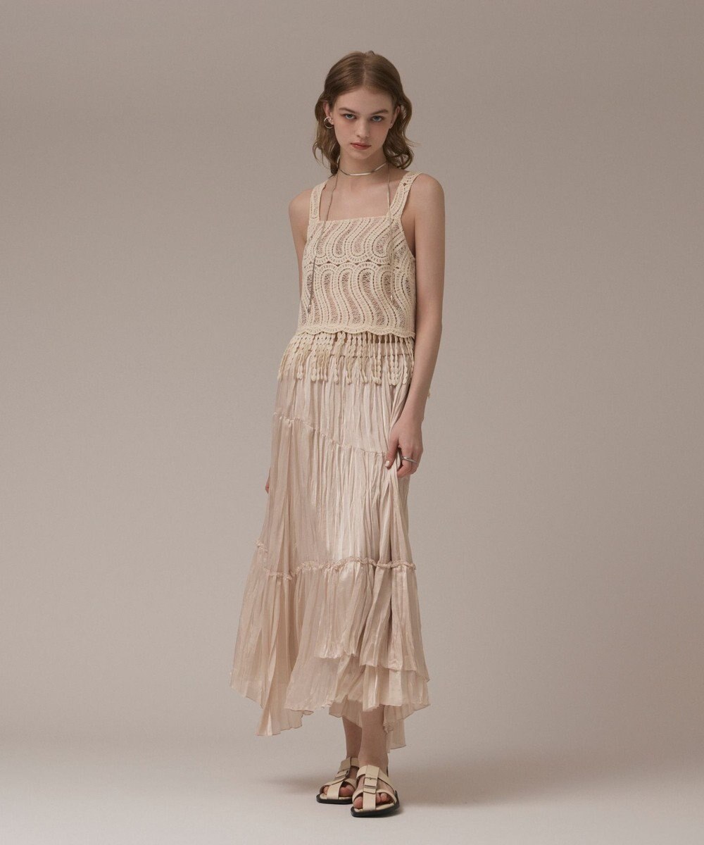 GRACE CONTINENTAL クロシェレースキャミ 