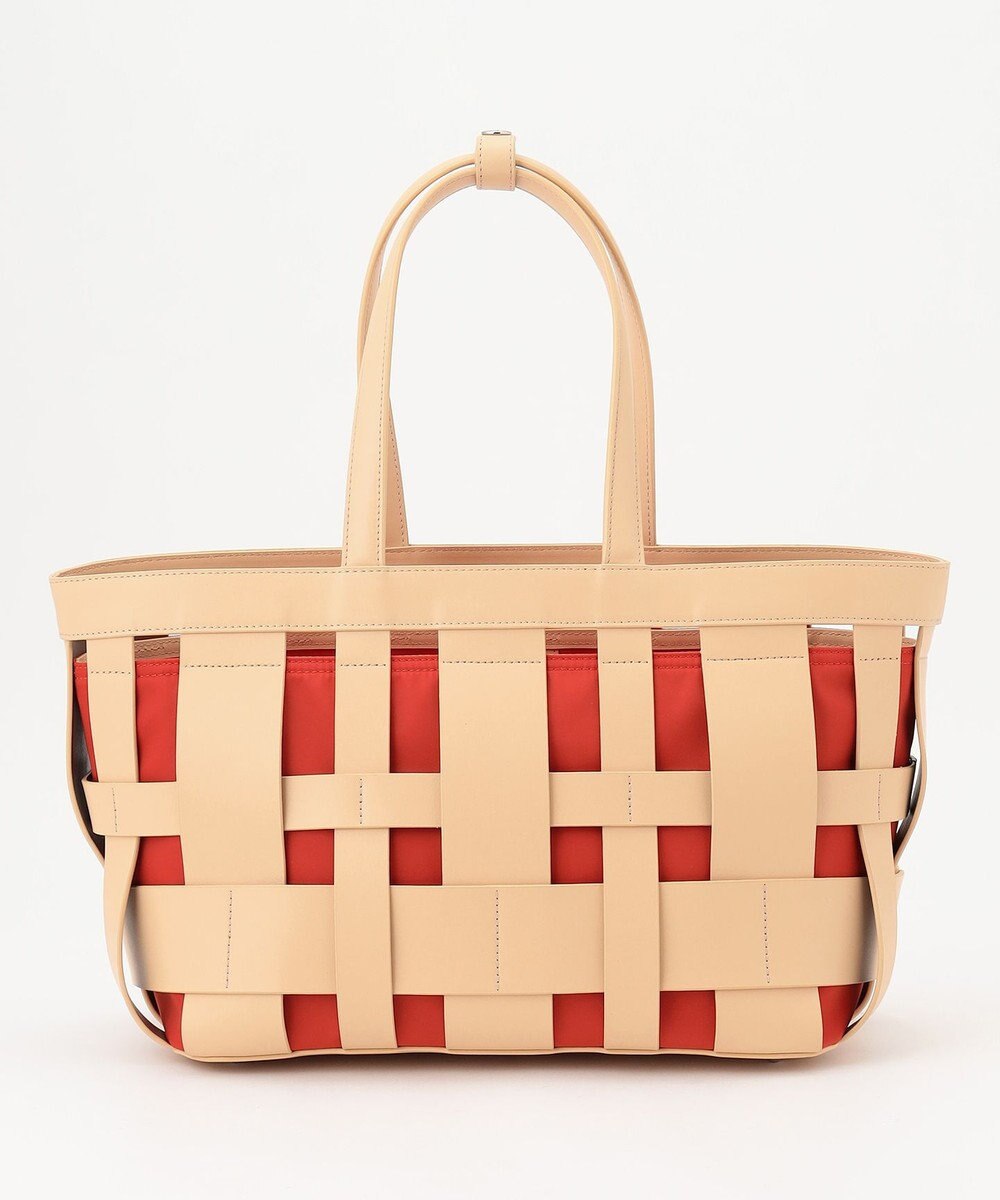 Y'SACCS 【リサイクルレザー】メッシュかごバッグ　large 