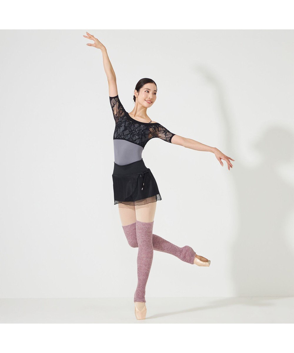 Chacott ハーフスリーブレオタード 