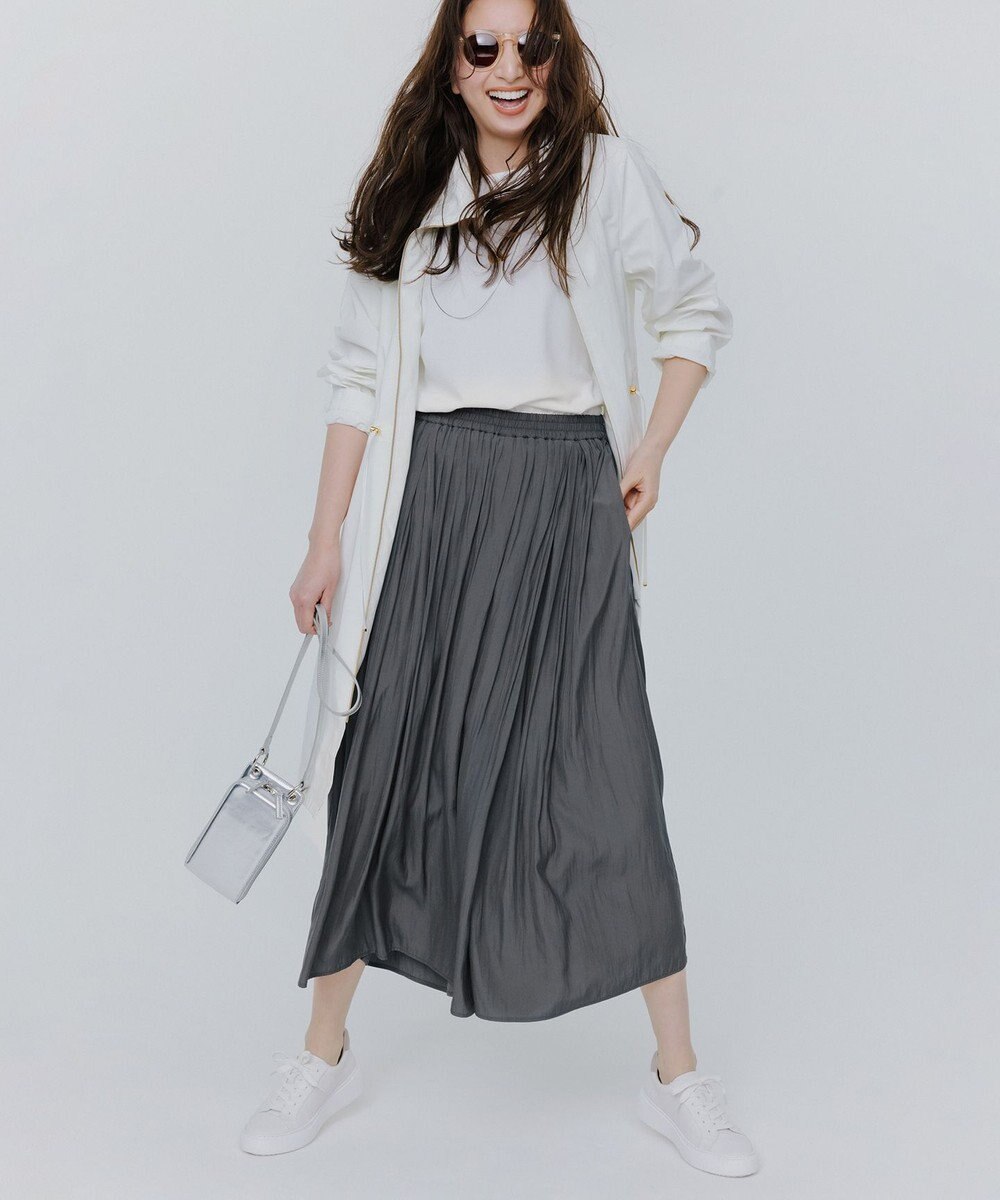 J.PRESS LADIES S 【撥水・洗える】Artirosa スタンドカラー ロング丈 コート 