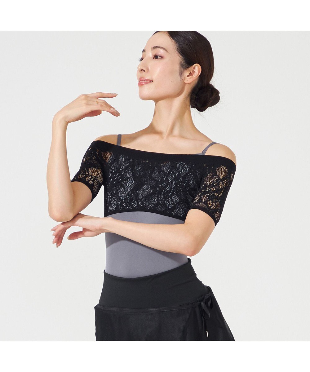 Chacott ハーフスリーブレオタード 