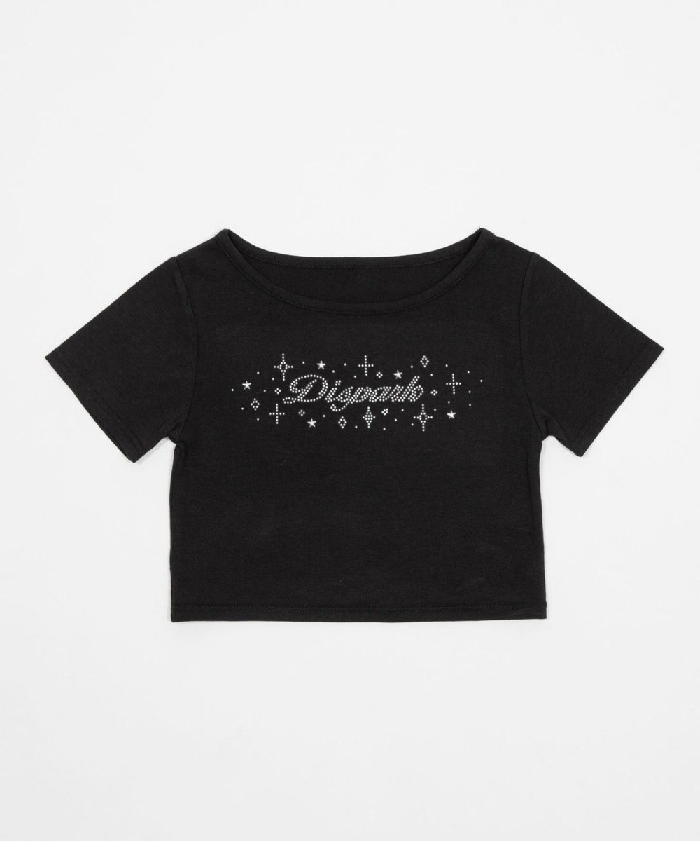WEGO ロゴスタッズクロップドT 