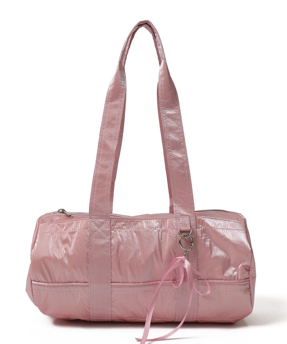 WEGO サテンリボンチャーム付きボストンバッグ 