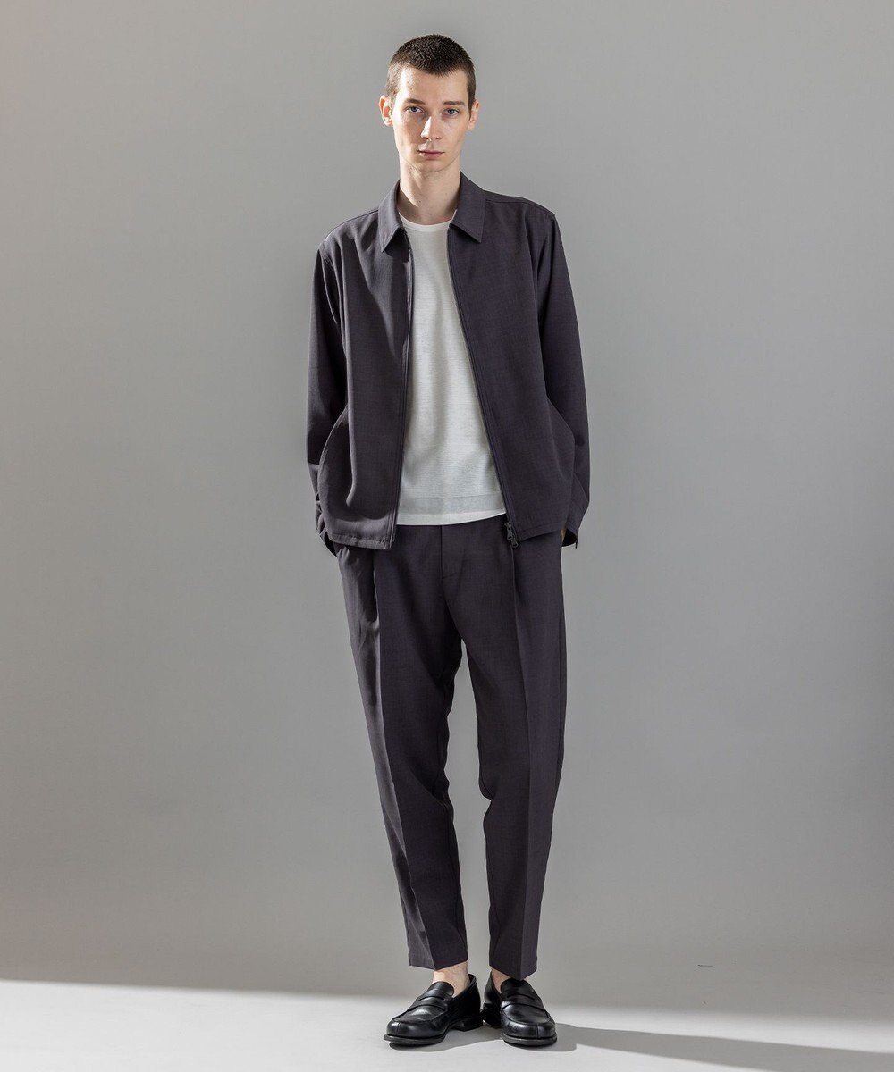 JOSEPH HOMME 【新柄】テクノボイルストレッチ ドロスト付きワイドテーパードパンツ / TEDDY CONVERTIBLE 