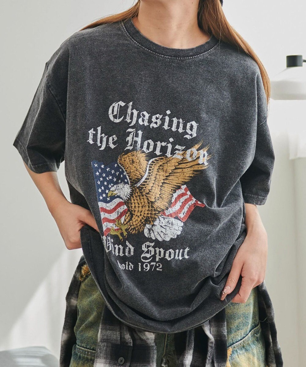 WEGO ヴィンテージウォッシュグラフィックBIGT 