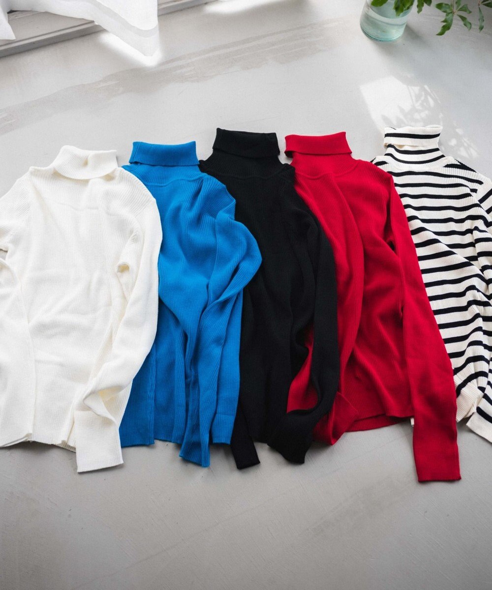 WEGO 【手洗い可】タートルネックニット 