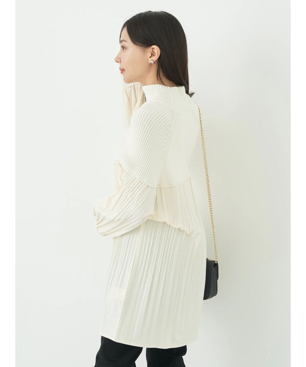 earth music&ecology プリーツフレアニットチュニック 