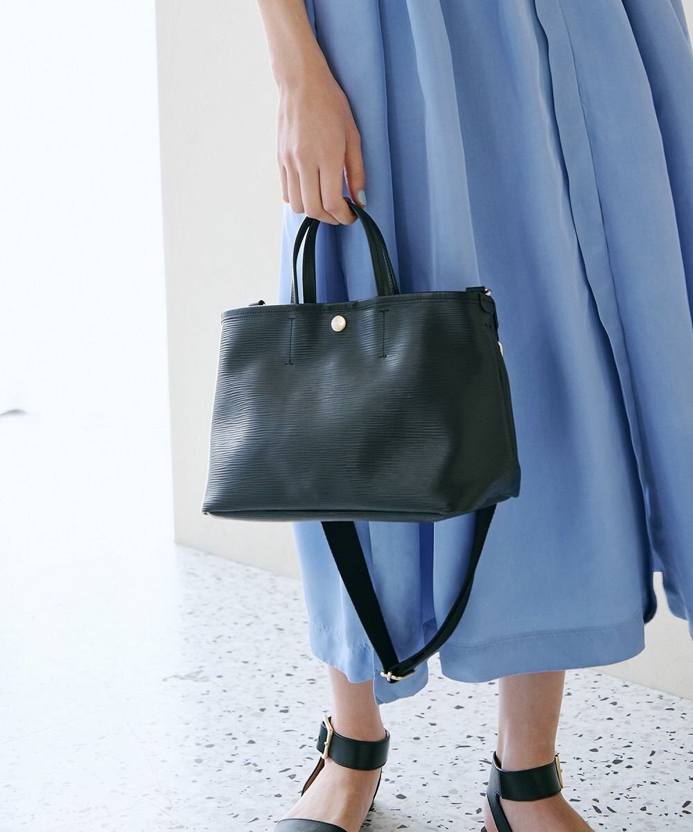 TOPKAPI 【Breath TOPKAPI】RIPPLE リプル ショルダー付き シンプル ミニ トートバッグ 