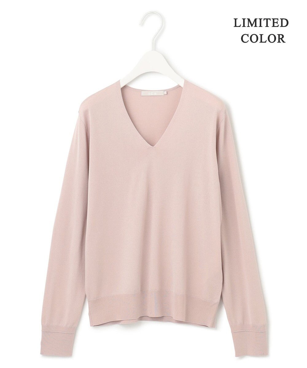 ICB 【WEB限定カラーあり】 シンセティックハイゲージ Vネックプルオーバー 