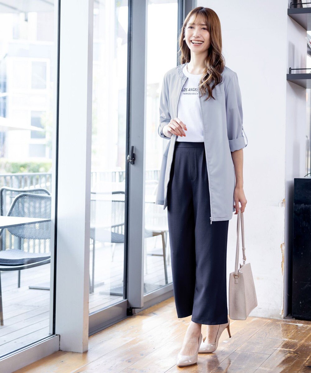 Tiaclasse 【新色追加・洗える】ストレートワイドパンツ 