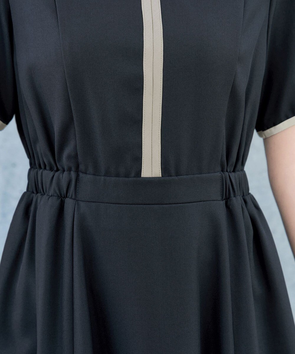 Tiaclasse L 配色フレアワンピース 