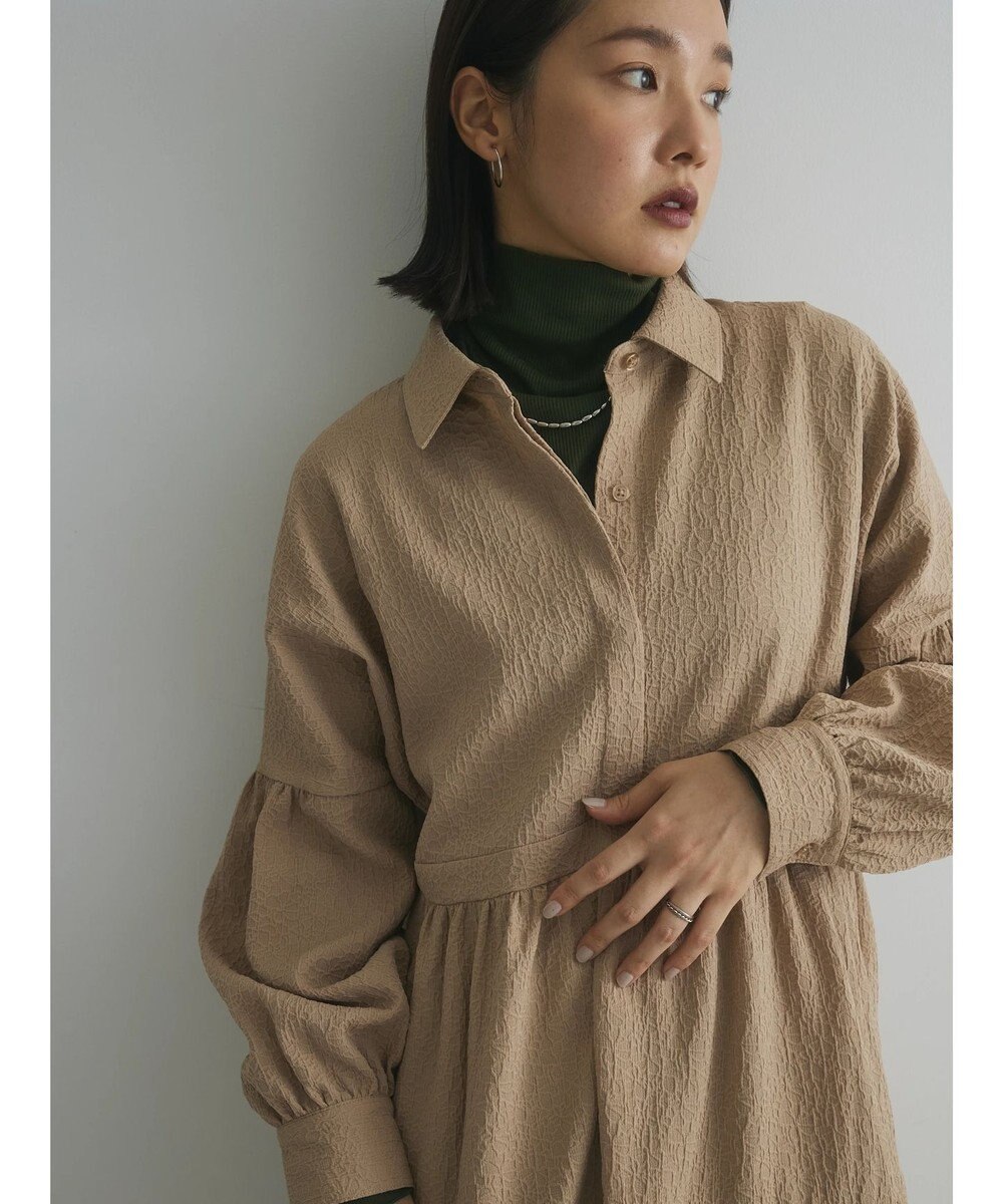 Green Parks armonia. ジャガードシャツワンピース 