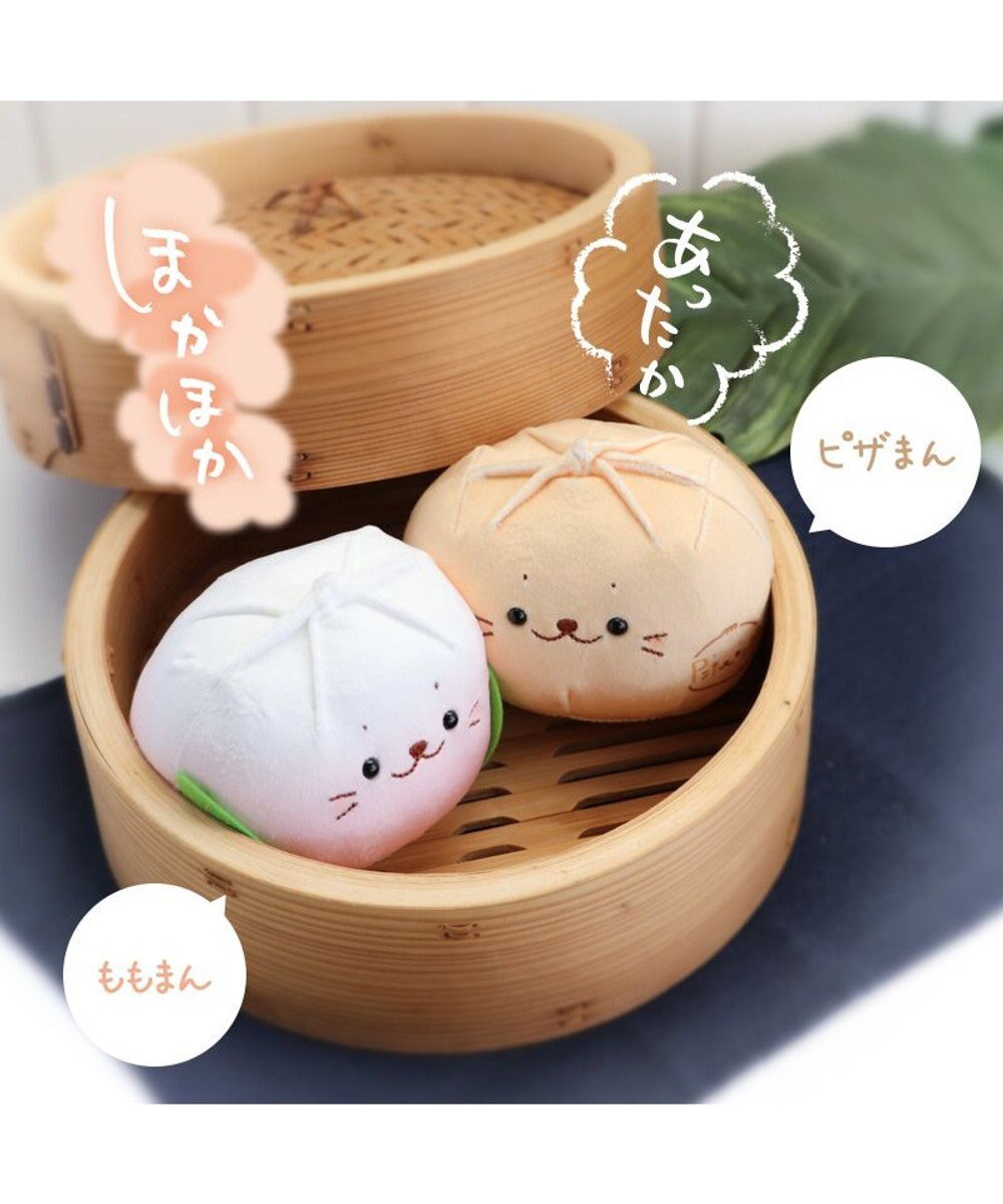 Mother garden しろたん ピザまん / ももまん マスコット ぬいぐるみ 【単品】 