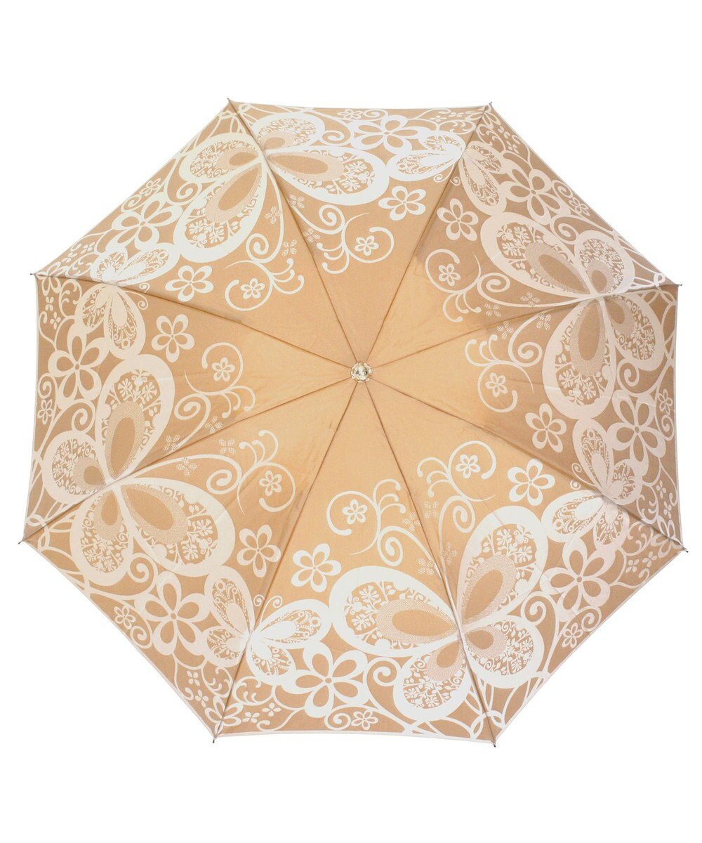 槇田商店 Kirie 蝶々 ハニーマスタード 折りたたみ傘 