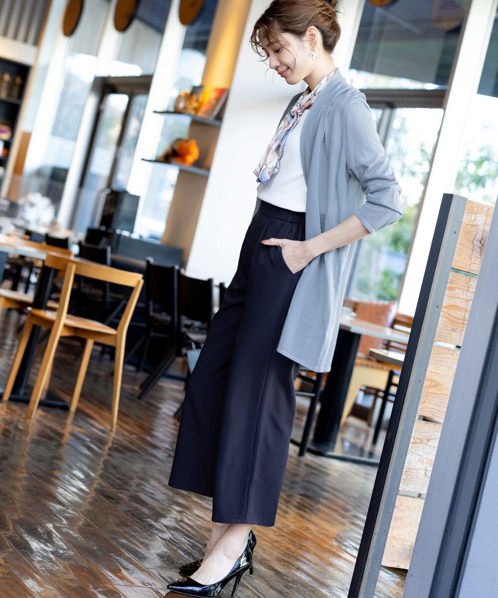 Tiaclasse 【新色追加・洗える】ストレートワイドパンツ 