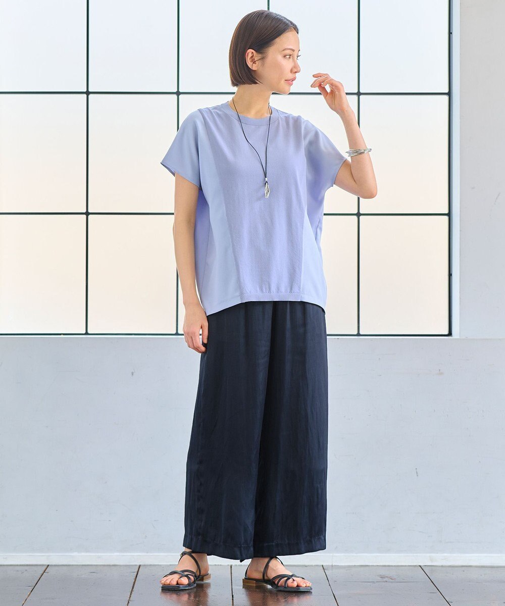 自由区 【洗える・XSサイズあり】ハイブリットレーヨンアムンゼン ブラウス 