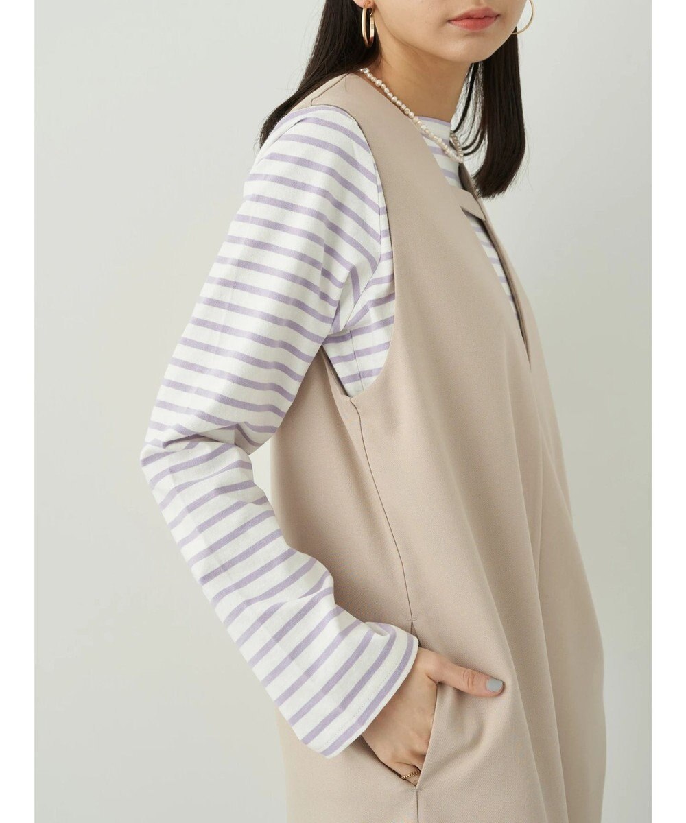 earth music&ecology Ｖネックジャンパースカート 