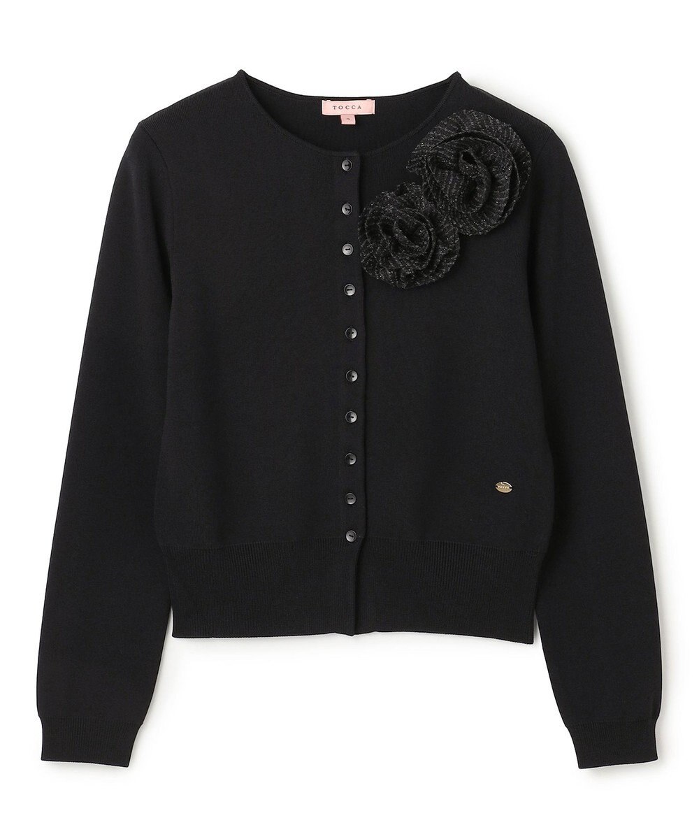 TOCCA GLOW CORSAGE KNIT ニットカーディガン 