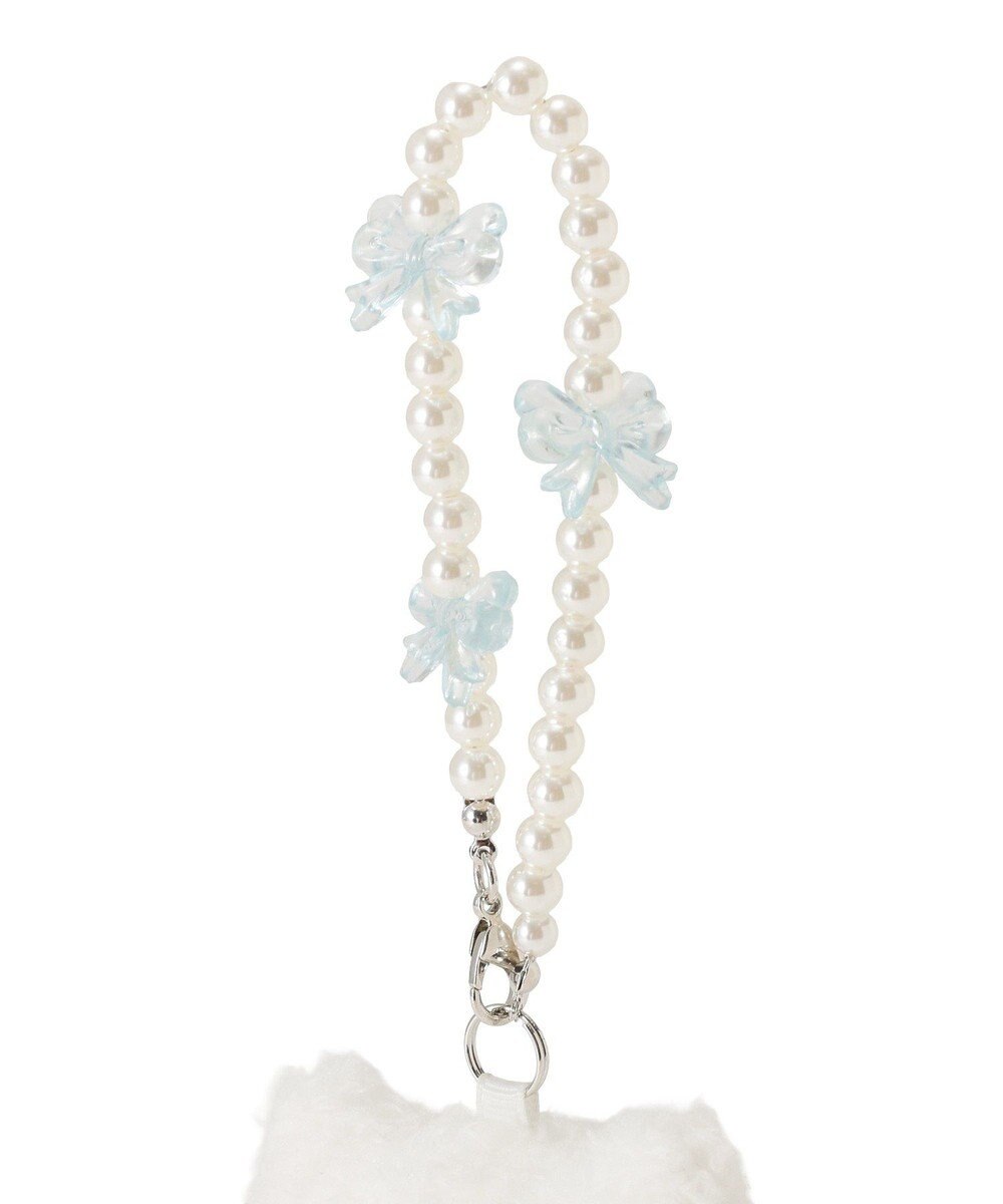 Maison de FLEUR パールリボンキャットチャーム 