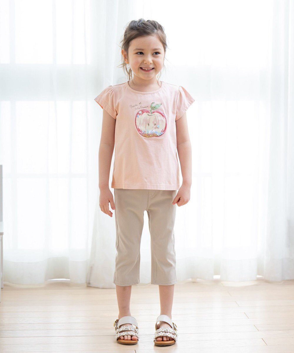 ANY KIDS シャラシャラビーズ Ｔシャツ 