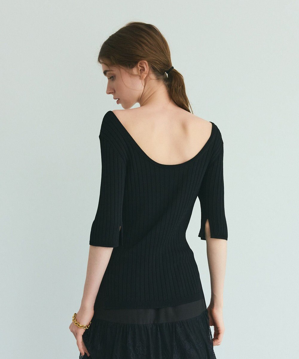 GRACE CONTINENTAL リブニットトップ 