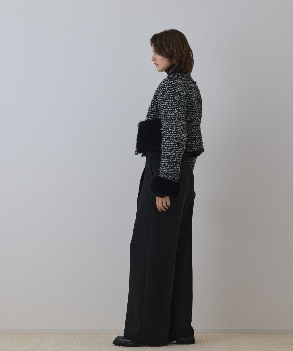 GRACE CONTINENTAL ツイードコンビジャケット 