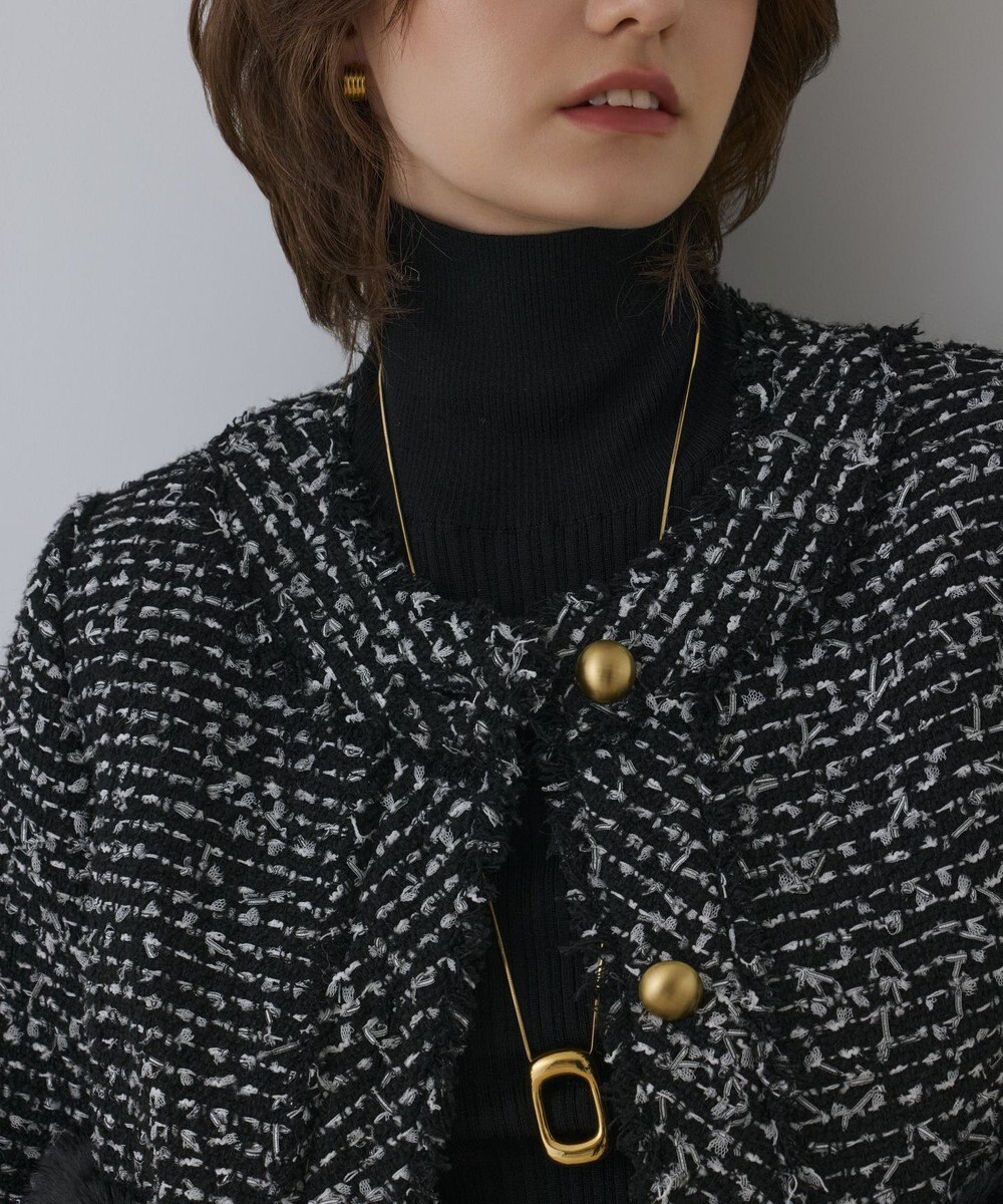 GRACE CONTINENTAL ツイードコンビジャケット 