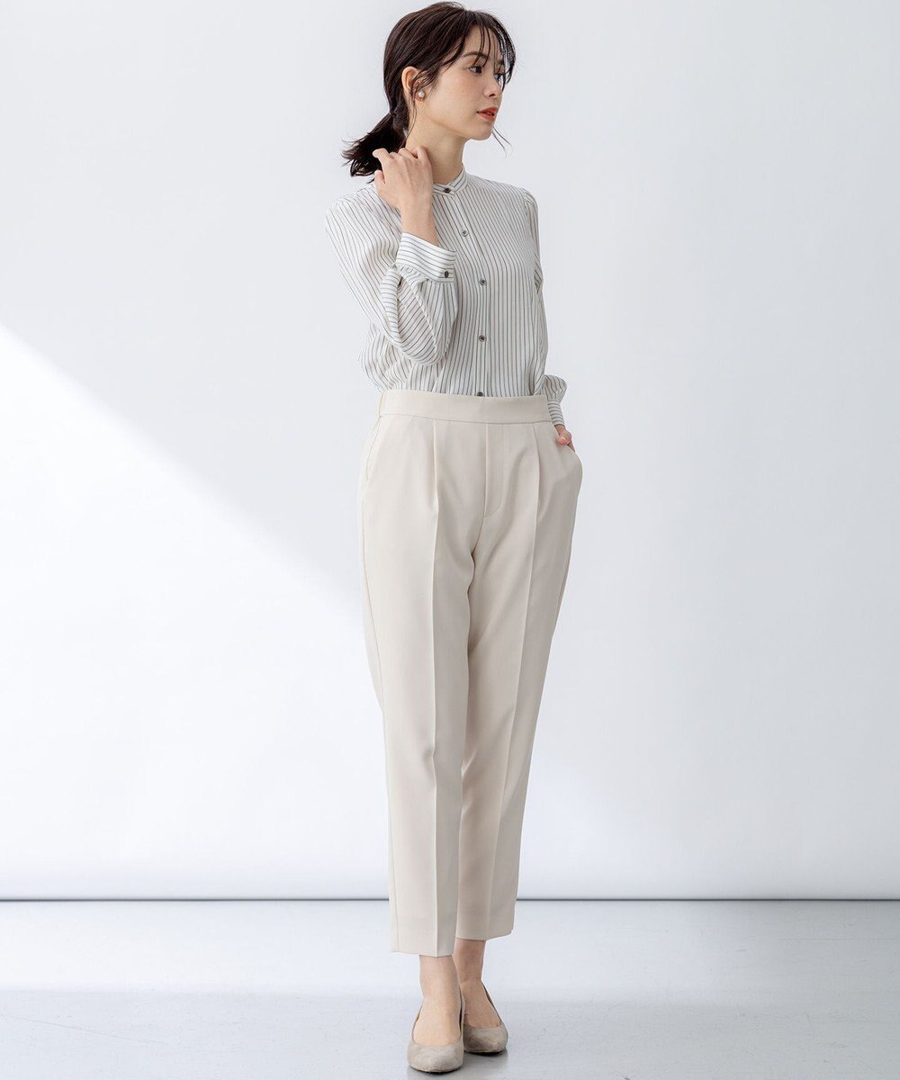 組曲 【ストレッチ・イージーケア】オシャクロス テーパードパンツ 