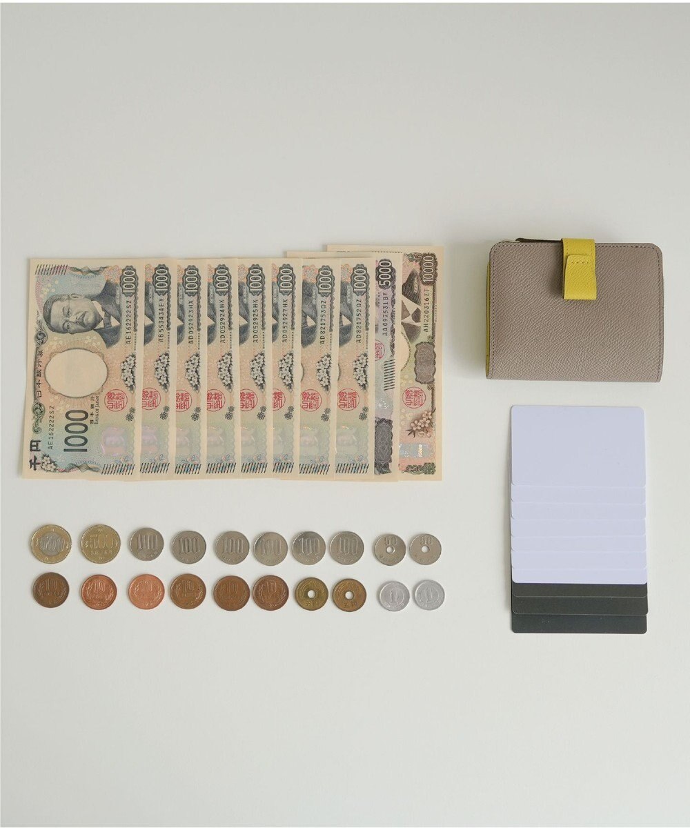 Atelier nuu 日本製 noble L字ファスナー二つ折りウォレット 