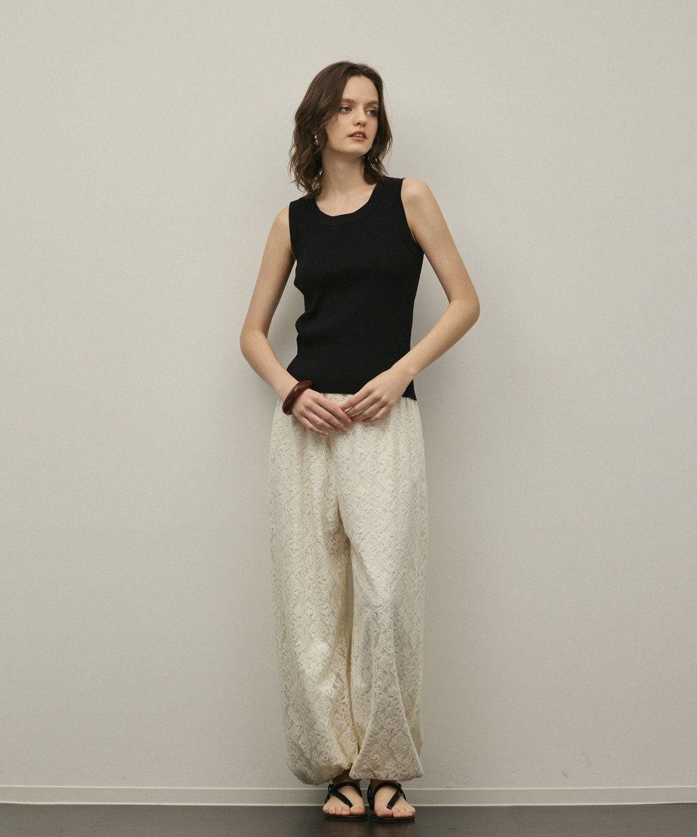 GRACE CONTINENTAL リブニットタンクトップ 