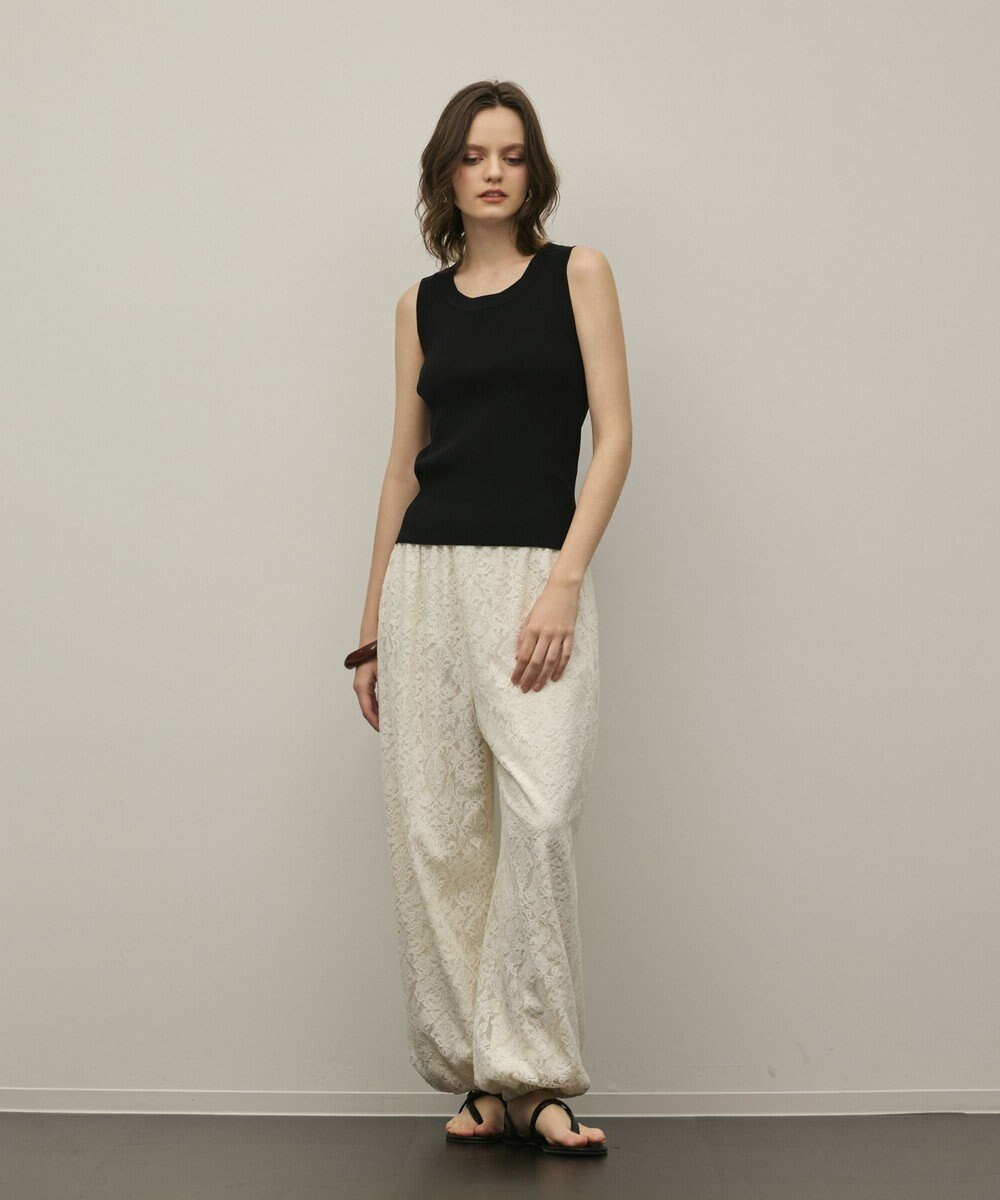 GRACE CONTINENTAL リブニットタンクトップ 