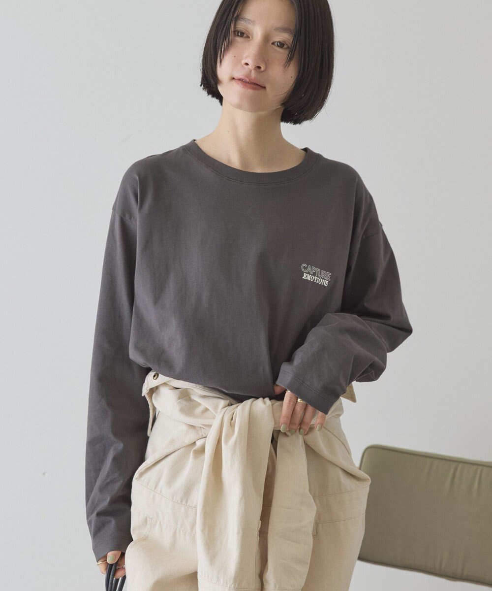 AMERICAN HOLIC NURTURING 刺繍ロゴロンT 