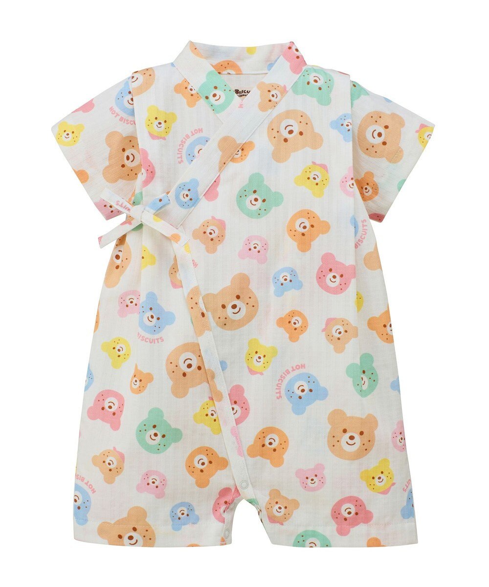 MIKI HOUSE HOT BISCUITS 総柄 ベビー甚平オール ギフトセット【BOX付き】 