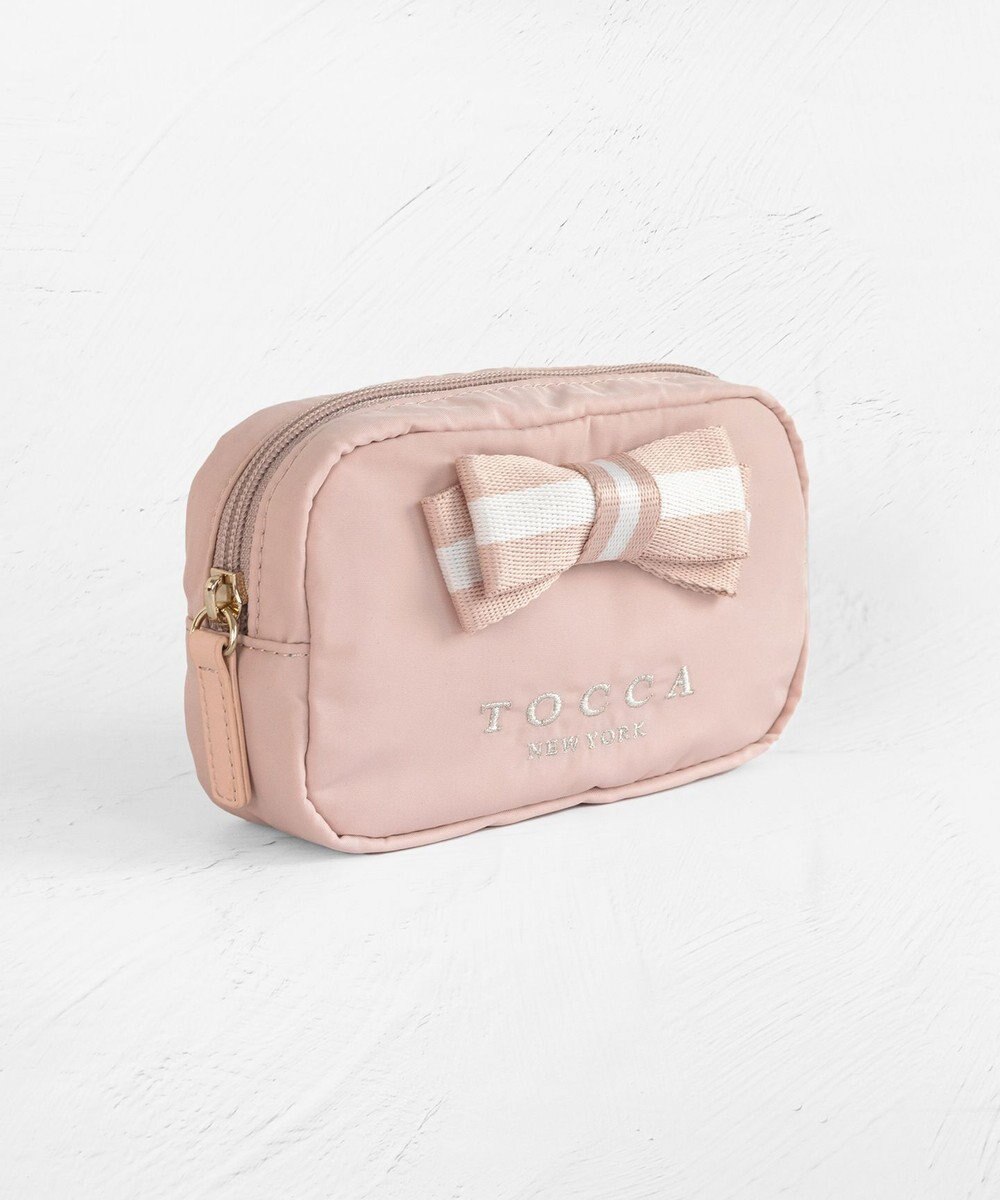TOCCA 【WEB限定】BICOLOR RIBBON POUCH ポーチ 