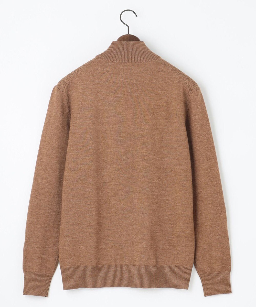 JOSEPH ABBOUD 【滑らかな肌触り/洗える】エクストラファインメリノウール ジップ ニット 