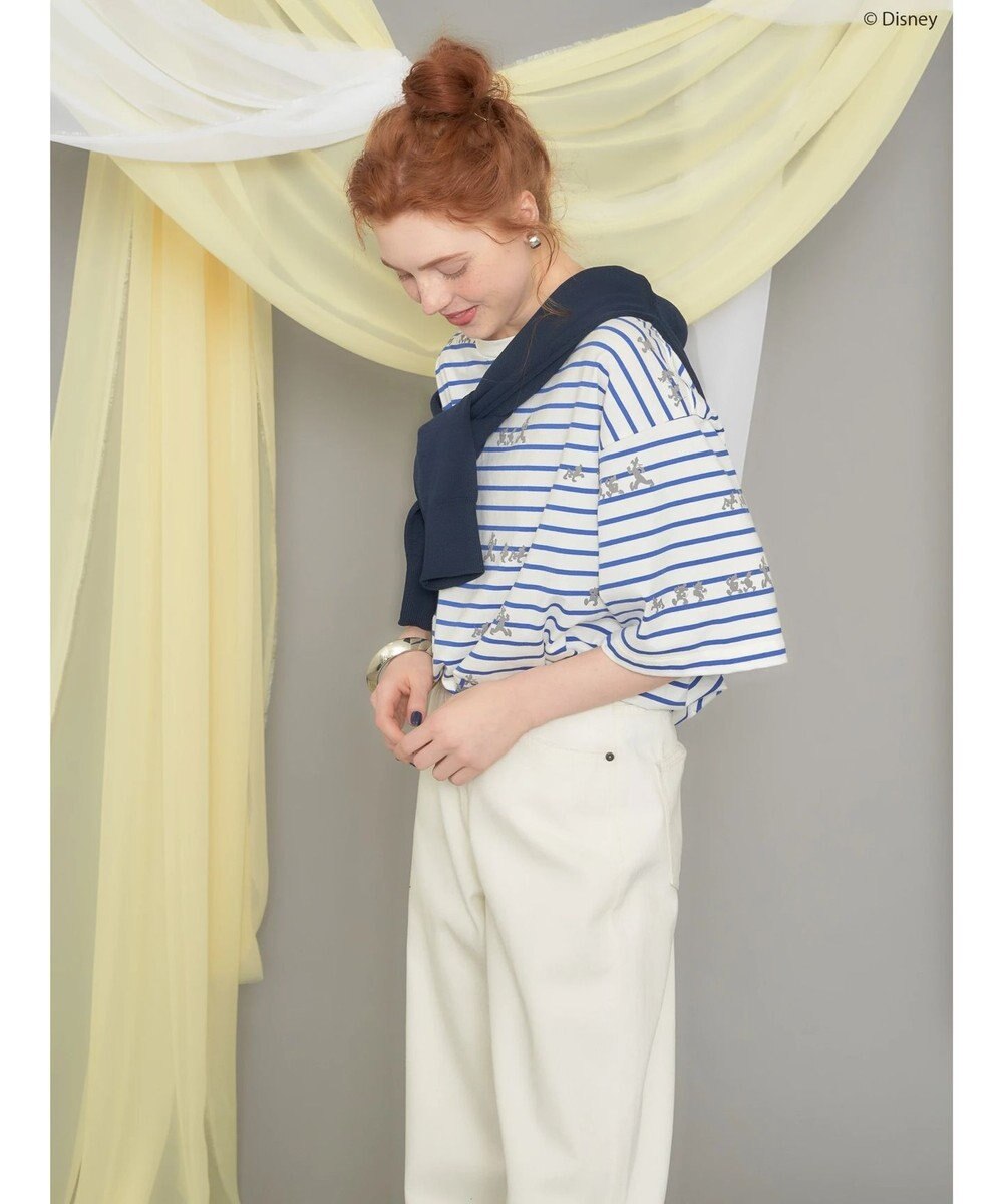 AMERICAN HOLIC 発砲プリントボーダーＴシャツ／Ｄｉｓｎｅｙ 