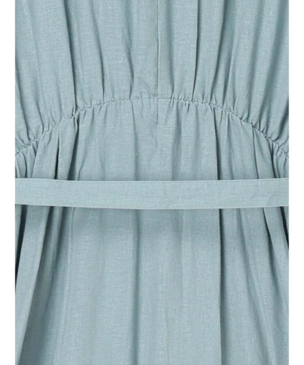 Te chichi レーヨンリネン共ベルトシャツワンピース 