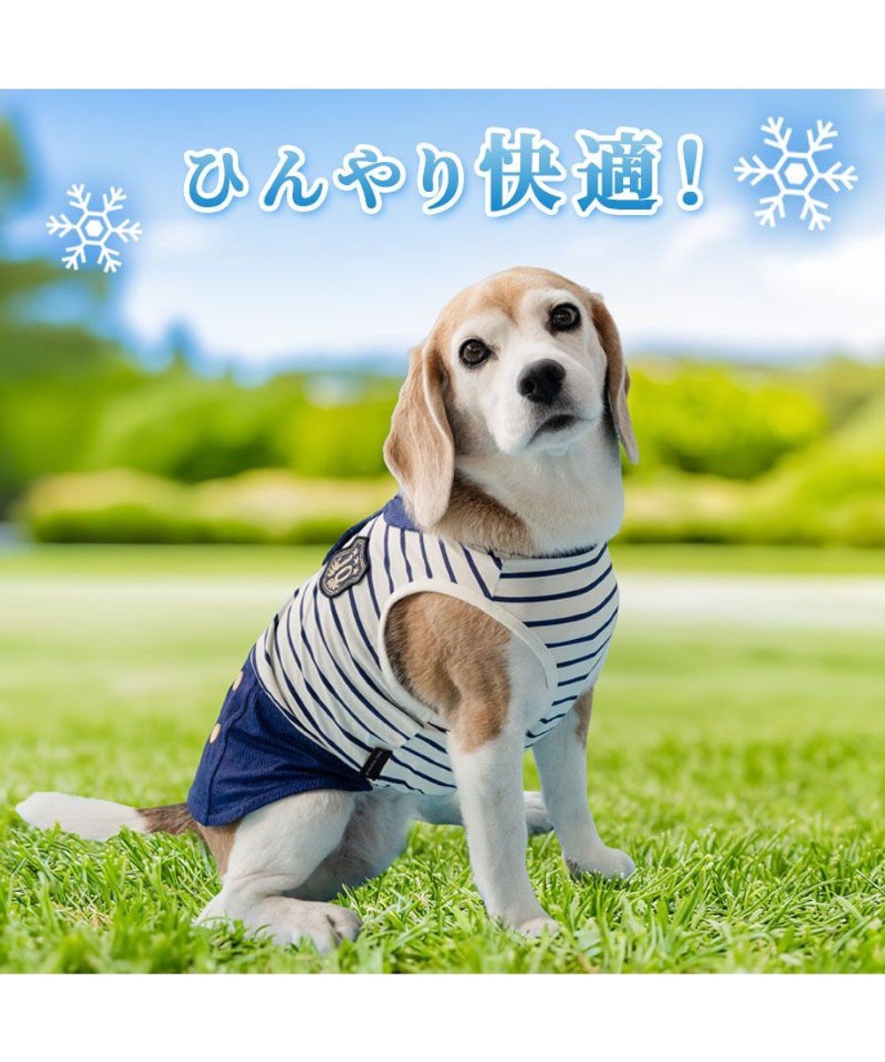 PET PARADISE ペットパラダイス 接触冷感 マリン風 タンクトップ 中型犬 大型犬 