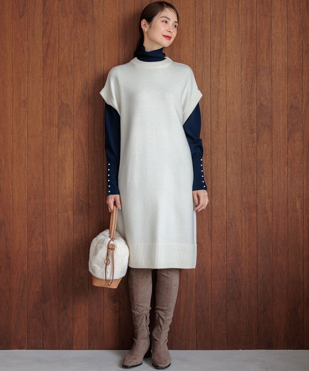 組曲 ファーバケットコンビ バッグ 