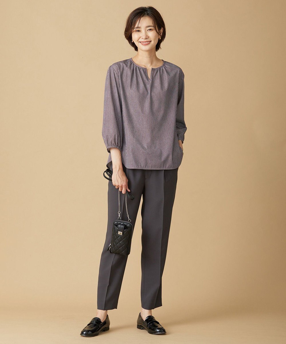 J.PRESS LADIES 【洗える】 RELAXION ツイル ストレート パンツ 