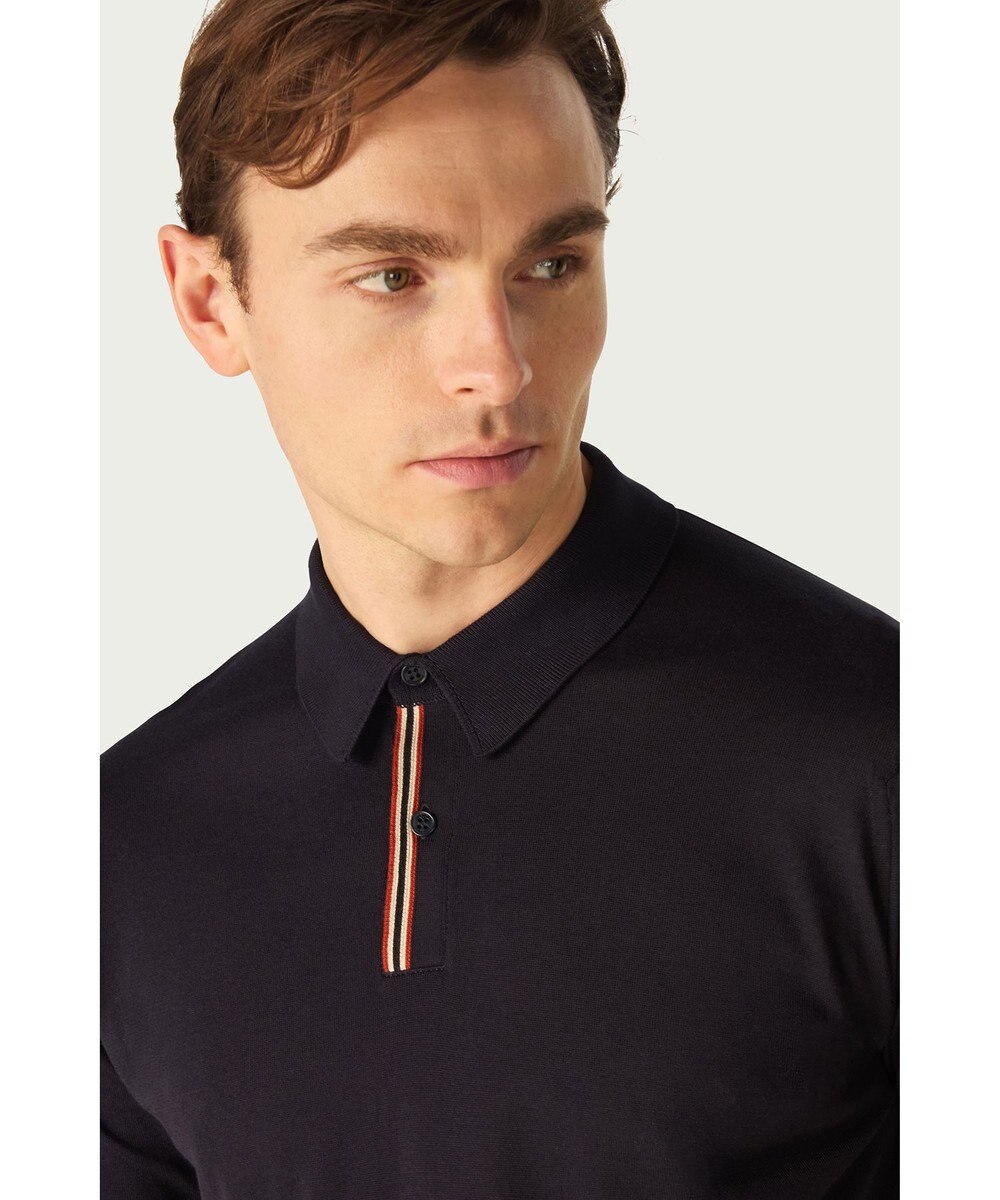 DAKS John Smedley for DAKS ハウスストライプポロシャツ 