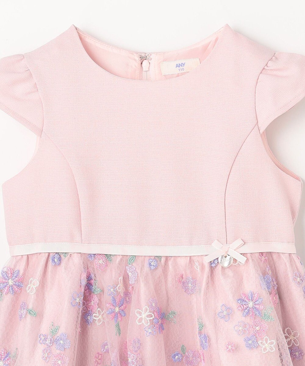 ANY KIDS 花柄刺繍ワンピース 