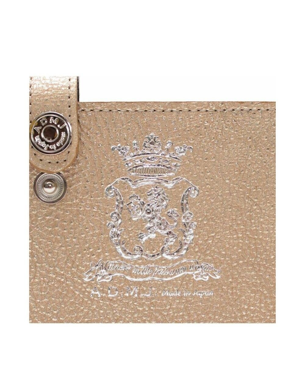 A.D.M.J. 【牛革】メタリックレザー/スリムウォレット 