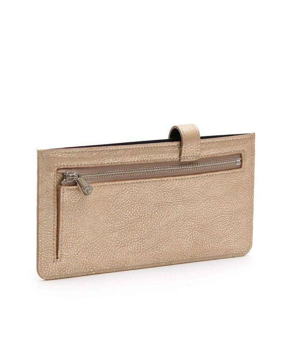 A.D.M.J. 【牛革】メタリックレザー/スリムウォレット 